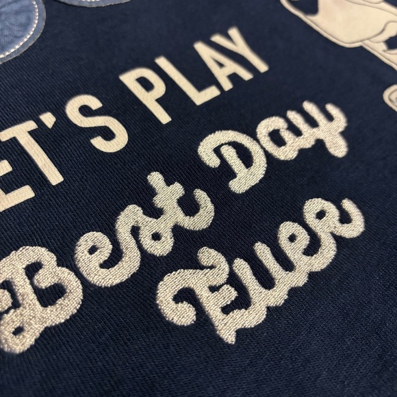 BLUEY Kids Character Soft Crewneck Sweatshirt Blue with Embroidery & Appliqué - Picture 6 of 10